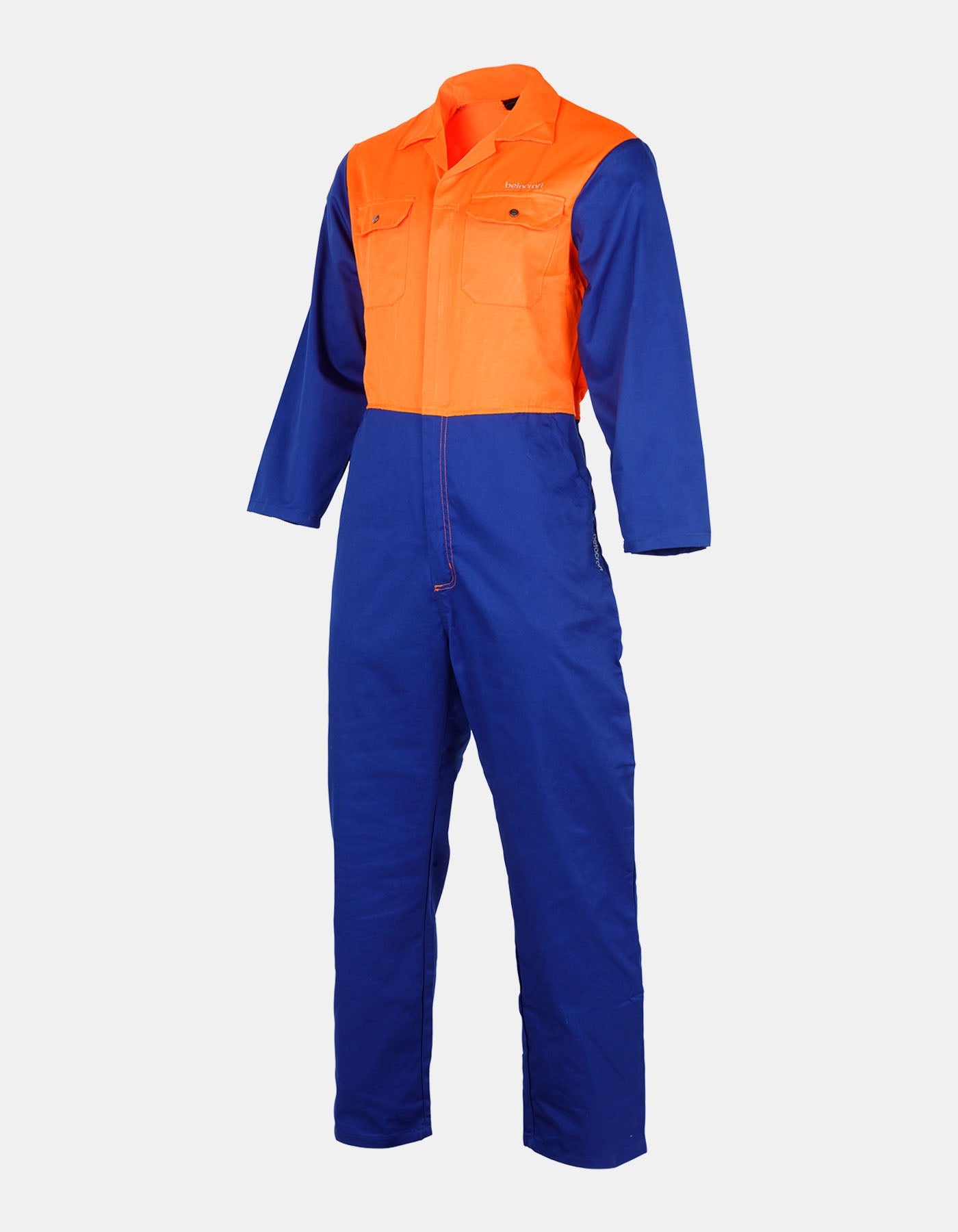 Betacraft Polycotton Overalls Royal/Orange