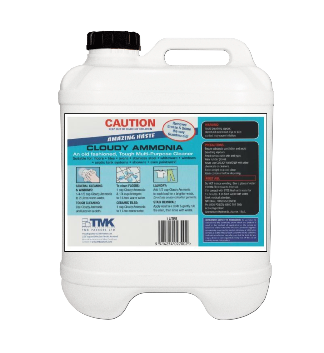 Cloudy Ammonia Multi-Purpose Household Commercial Cleaner 20L - Chemmate NZ
