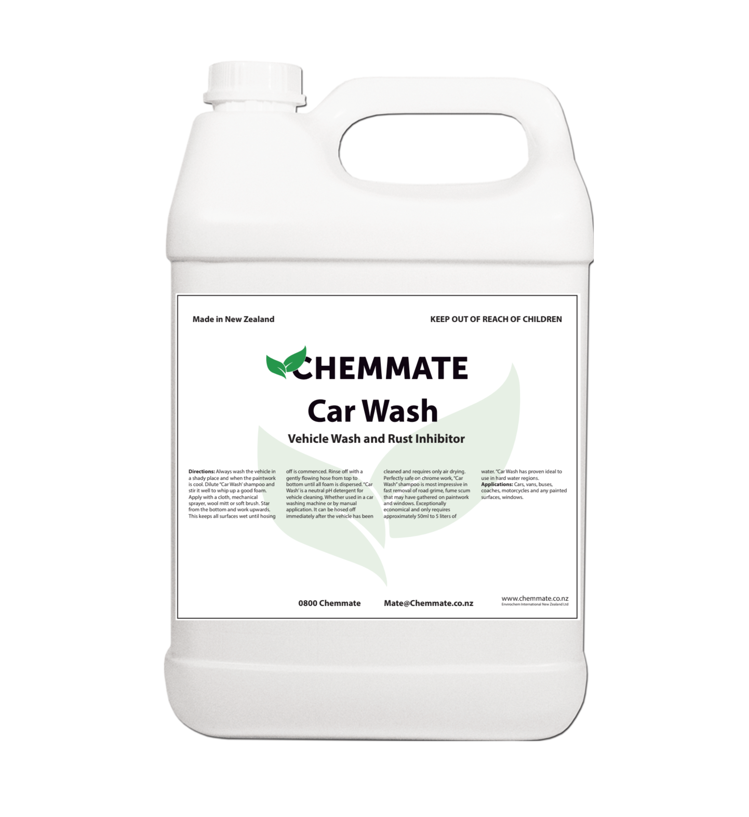 Car Wash pH Neutral Vehicle Cleaner 5L - Chemmate NZ