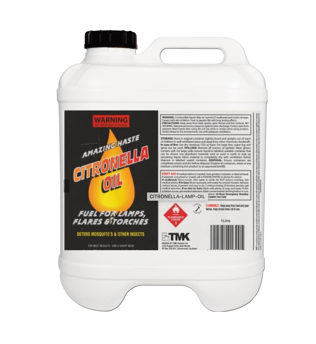 Citronella Oil Mosquito Repellent Lamp Torch Fuel 20L - Chemmate NZ