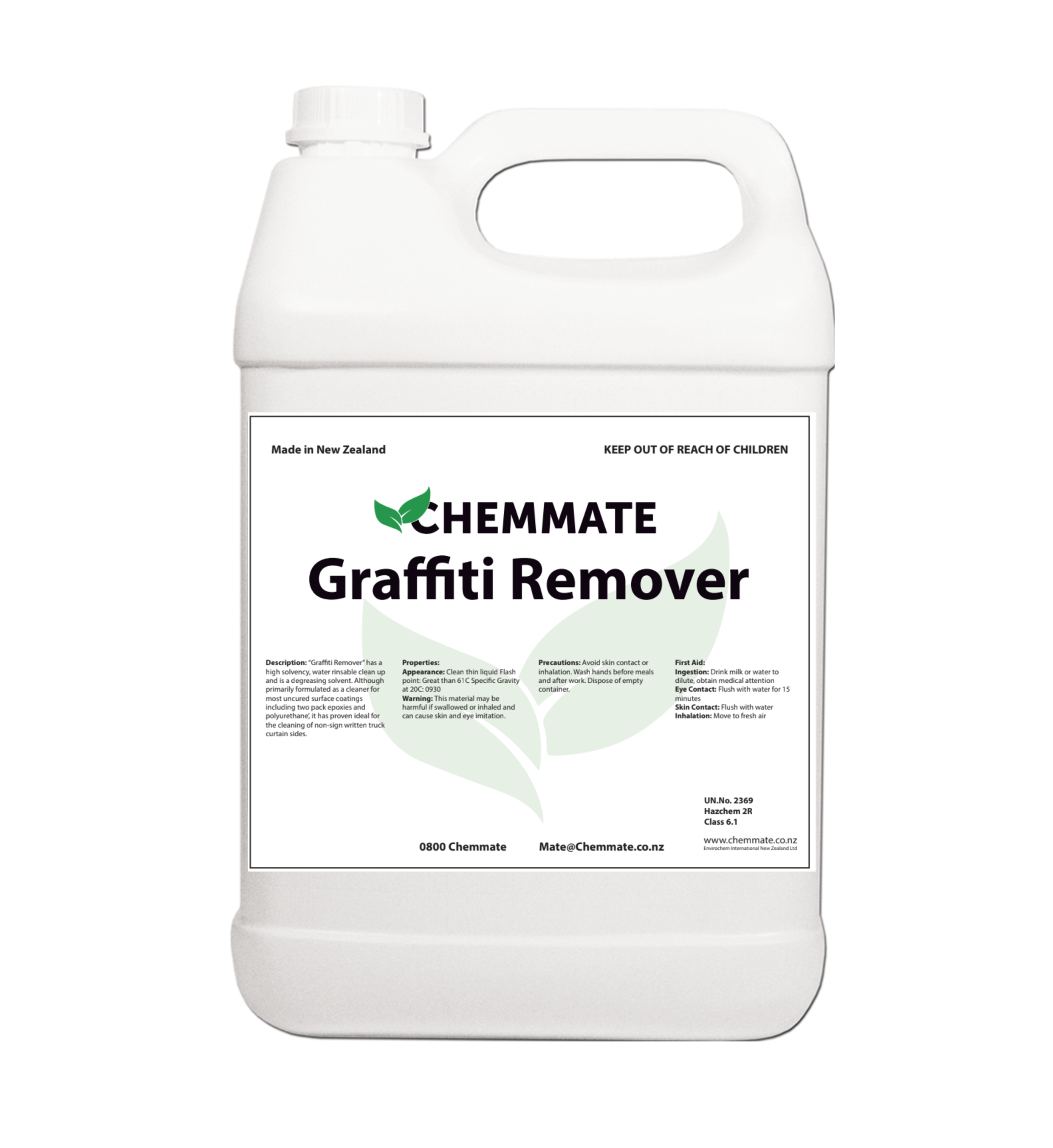 Graffiti Remover Spray Paint Adhesive Cleaner 5L - Chemmate NZ