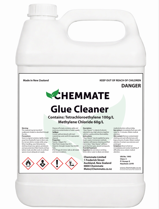 Glue Cleaner Adhesive Remover Solvent 5L - Chemmate NZ