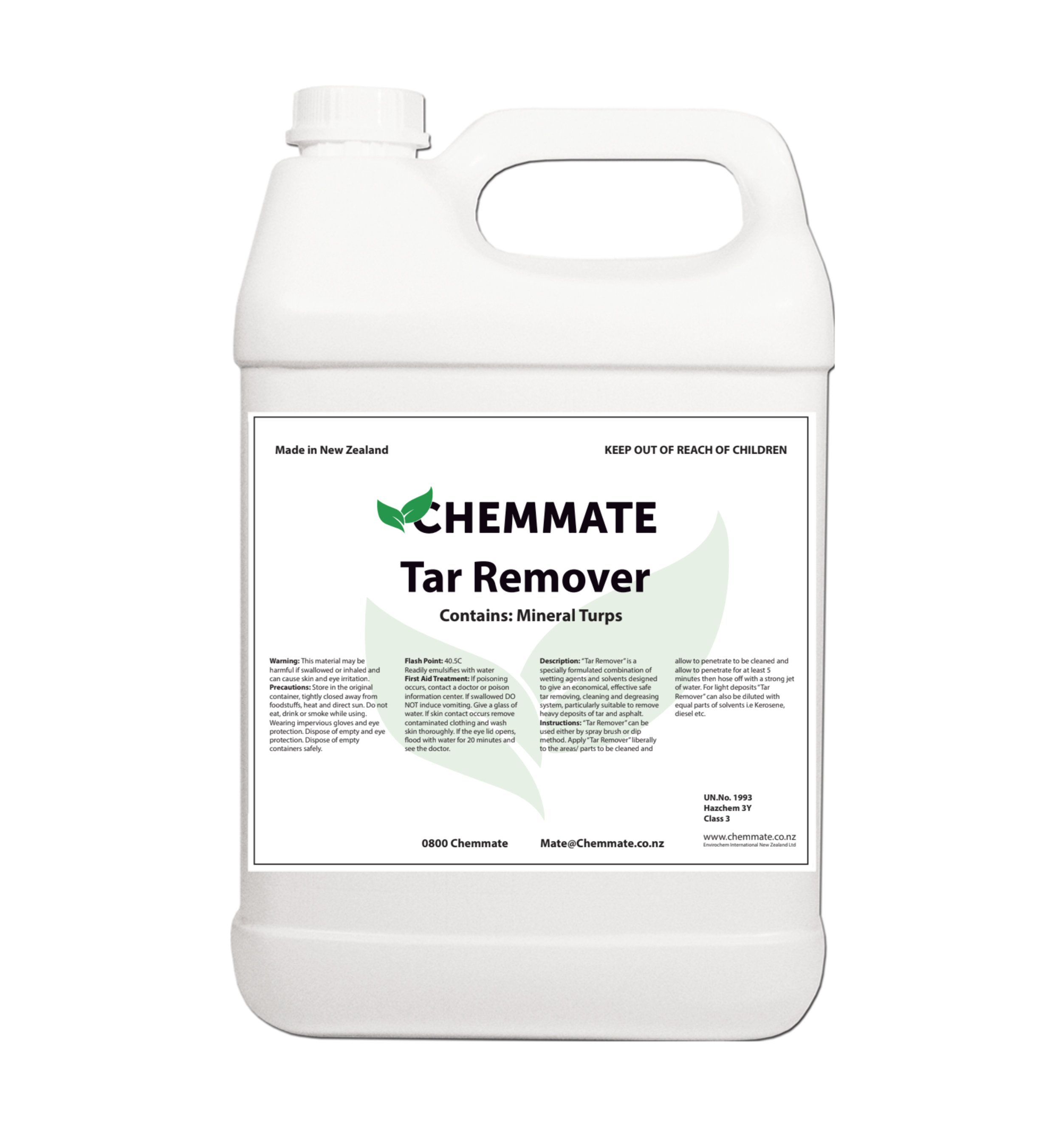 Tar Remover Bitumen Road Tar Cleaner 5L - Chemmate NZ