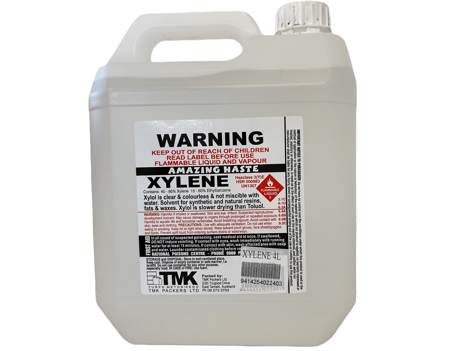 Xylol Xylene Aromatic Industrial Solvent 20L - Chemmate NZ