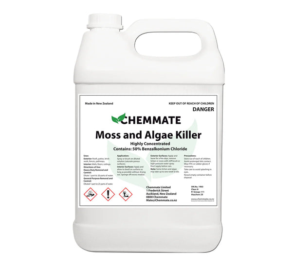 Moss & Algae Killer - 50% Benzalkonium Chloride